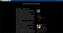 Desktop Screenshot of mystifyinglymyriad.blogspot.com