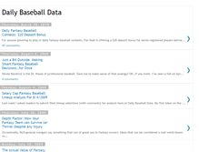 Tablet Screenshot of dailybaseballdata.blogspot.com