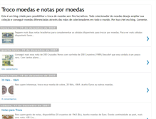 Tablet Screenshot of colecaomoedas.blogspot.com
