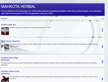 Tablet Screenshot of mahkotaherbal.blogspot.com