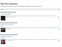 Tablet Screenshot of getfreetoronto.blogspot.com