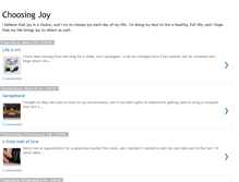 Tablet Screenshot of i-choose-joy.blogspot.com