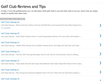 Tablet Screenshot of golf-club-reviews-n-tips.blogspot.com