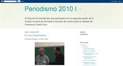 Desktop Screenshot of periodismo2010i.blogspot.com