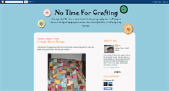 Desktop Screenshot of notimeforcrafting.blogspot.com