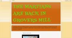 Desktop Screenshot of groversmillmartians.blogspot.com
