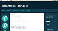 Desktop Screenshot of perfektionistisches-chaos.blogspot.com
