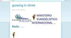 Desktop Screenshot of ministergrowinginchrists.blogspot.com