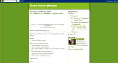 Desktop Screenshot of greensciencemusings.blogspot.com