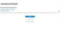Tablet Screenshot of jharkhand-health.blogspot.com