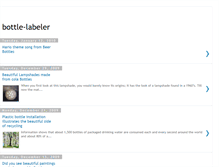 Tablet Screenshot of bottle-labelers.blogspot.com