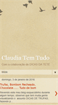 Mobile Screenshot of claudiatemtudo.blogspot.com