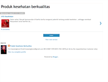 Tablet Screenshot of produkkesehatanberkualitas.blogspot.com