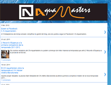 Tablet Screenshot of natacioaquamasters.blogspot.com