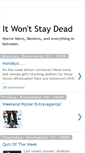 Mobile Screenshot of itwontstaydead.blogspot.com