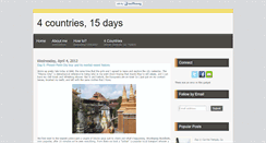 Desktop Screenshot of 4countries15days.blogspot.com