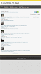 Mobile Screenshot of 4countries15days.blogspot.com