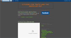 Desktop Screenshot of citizensfortruthandtheamericanway.blogspot.com