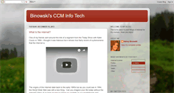 Desktop Screenshot of nbinowski.blogspot.com