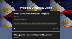 Desktop Screenshot of philippine-democracy.blogspot.com