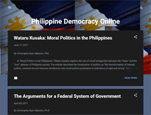 Tablet Screenshot of philippine-democracy.blogspot.com