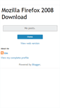 Mobile Screenshot of mozilla-firefox-2008.blogspot.com