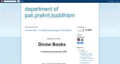 Desktop Screenshot of departmentofpaliprakritbuddhism.blogspot.com