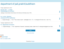 Tablet Screenshot of departmentofpaliprakritbuddhism.blogspot.com