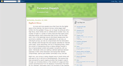 Desktop Screenshot of formativedispatch.blogspot.com