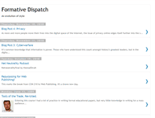 Tablet Screenshot of formativedispatch.blogspot.com