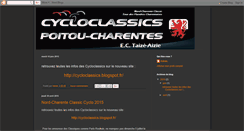 Desktop Screenshot of classiques-cyclos-charente-poitevine.blogspot.com