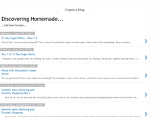 Tablet Screenshot of discoveringhomemade.blogspot.com