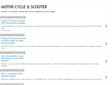 Tablet Screenshot of moto-scooterblog.blogspot.com