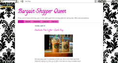 Desktop Screenshot of bargainshopperqueen.blogspot.com