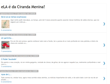 Tablet Screenshot of meninadaciranda.blogspot.com