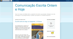 Desktop Screenshot of comunicaoescritaontemehoje.blogspot.com