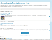 Tablet Screenshot of comunicaoescritaontemehoje.blogspot.com