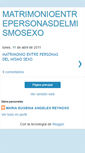Mobile Screenshot of matrimonioentrepersonasdelmismosexo.blogspot.com