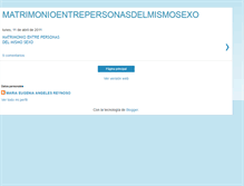 Tablet Screenshot of matrimonioentrepersonasdelmismosexo.blogspot.com