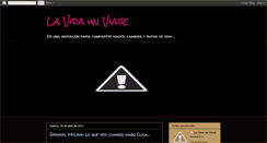 Desktop Screenshot of lavidaunviaje123.blogspot.com