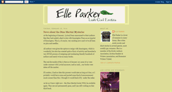 Desktop Screenshot of elleparkerbooks.blogspot.com