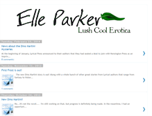 Tablet Screenshot of elleparkerbooks.blogspot.com