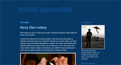 Desktop Screenshot of kralicizapisnicek.blogspot.com