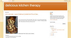 Desktop Screenshot of deliciouskitchentherapy.blogspot.com