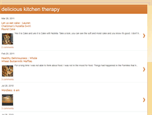 Tablet Screenshot of deliciouskitchentherapy.blogspot.com