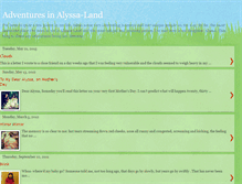 Tablet Screenshot of adventuresinalyssaland.blogspot.com