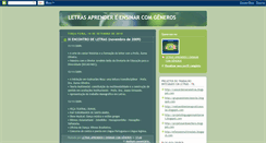 Desktop Screenshot of letrasaprendereensinarcomgeneros.blogspot.com