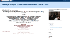 Desktop Screenshot of drrodgersfaithmemorialcogoc.blogspot.com