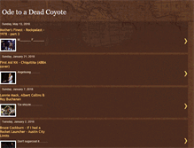 Tablet Screenshot of deadcoyote.blogspot.com