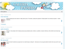 Tablet Screenshot of galeriapapieru.blogspot.com